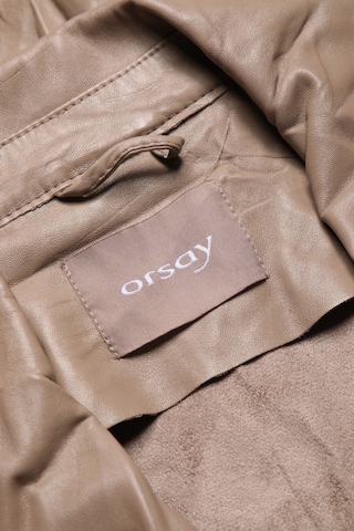 Orsay Kunstlederjacke S in Grau