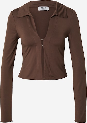 SHYX Blouse 'Galina' in Bruin: voorkant