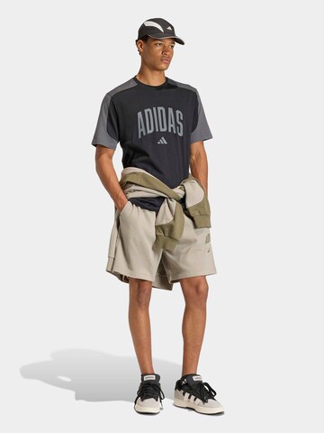 ADIDAS SPORTSWEAR Функциональная футболка 'COLLEGIATE' в Черный: спереди