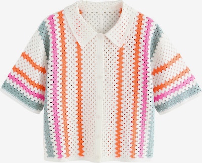 Kardiganas iš Next, spalva – šviesiai mėlyna / oranžinė / rožinė / balta, Prekių apžvalga