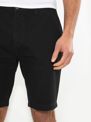 Regular Pantalon chino 'Southsea' Threadbare en noir