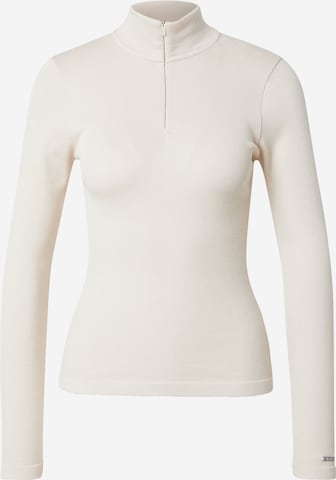 Aim'nSportska sweater majica - bež boja: prednji dio