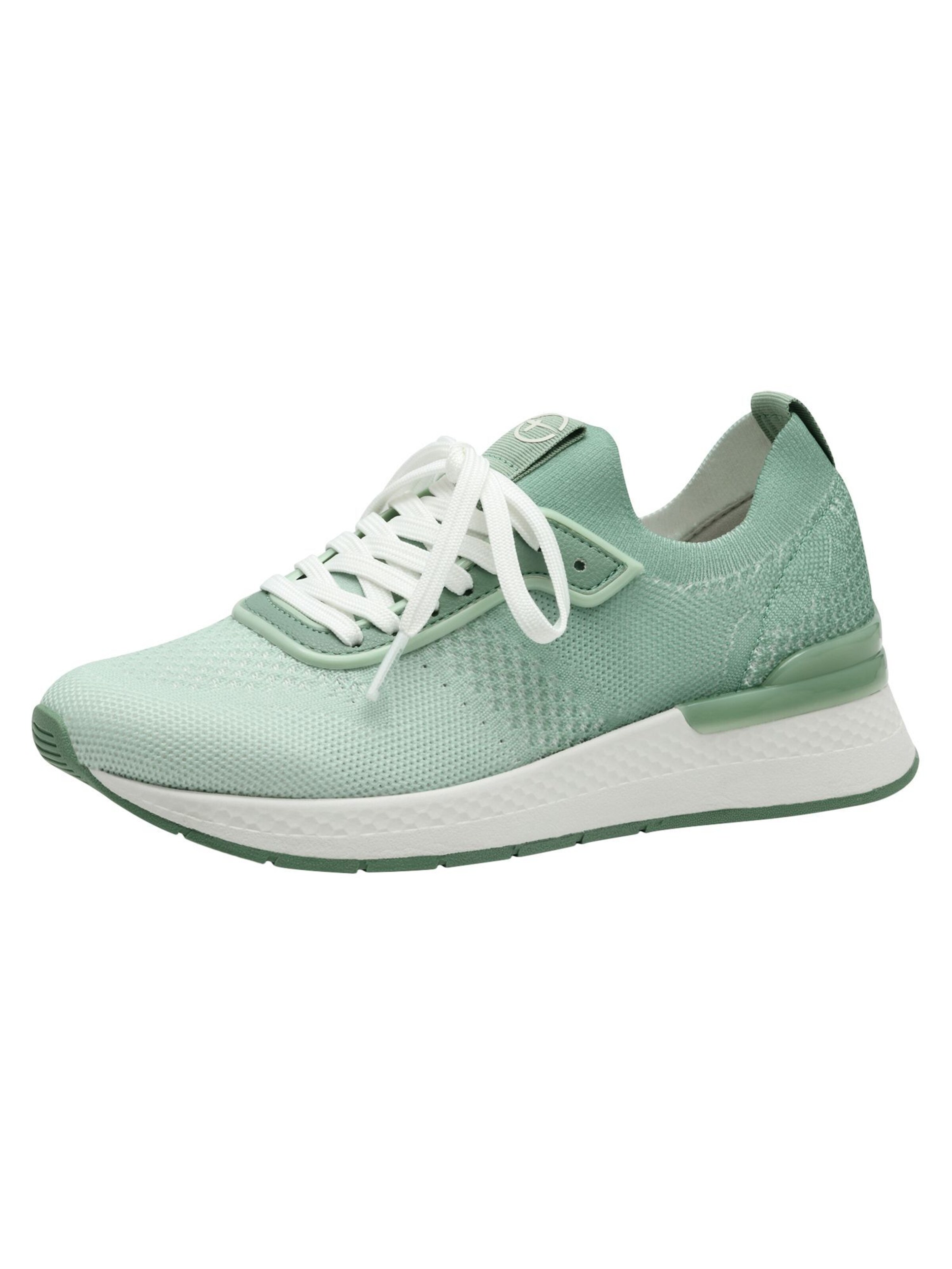 Tamaris Sneakers laag in Groen: voorkant
