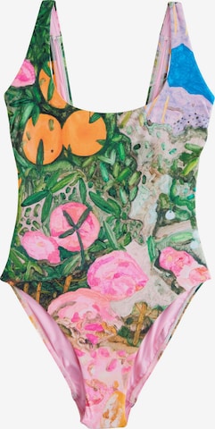 Next Бюстье Купальник 'Benjamin MacGregor Artist Collaboration Tummy Control Scoop' в Смешанный: спереди