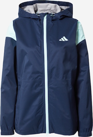 ADIDAS GOLF Athletic Jacket in Blue: front