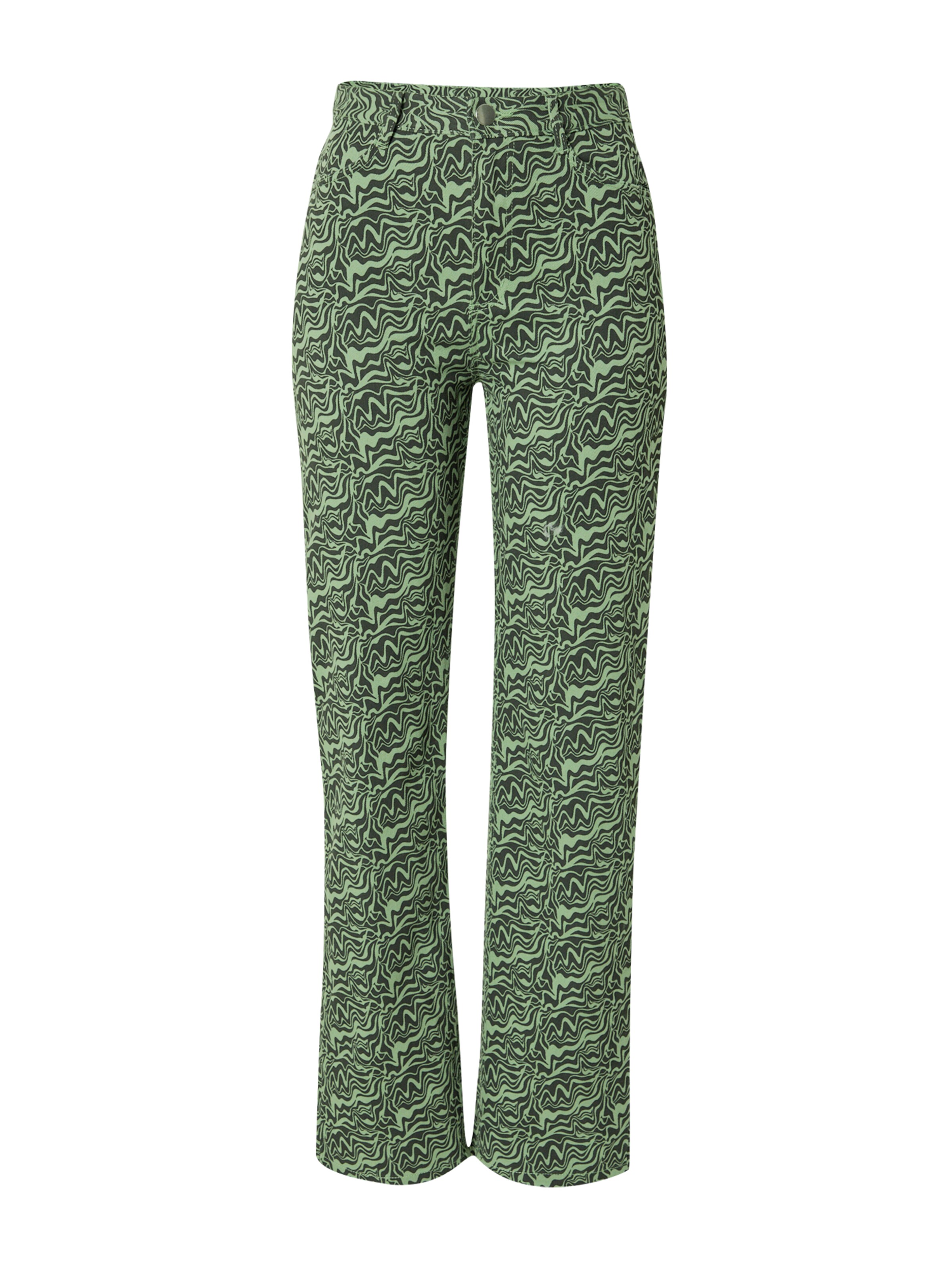 Loosefit Pantaloni di Monki in verde: frontale