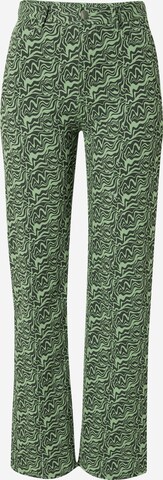 Monki Loosefit Broek in Groen: voorkant