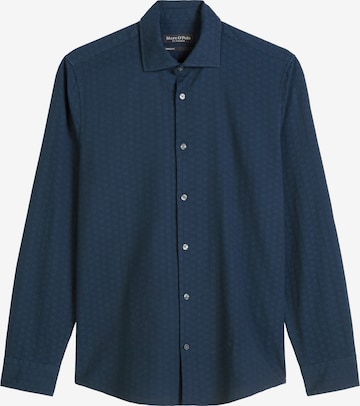 Marc O'Polo Button Up Shirt in Blue: front