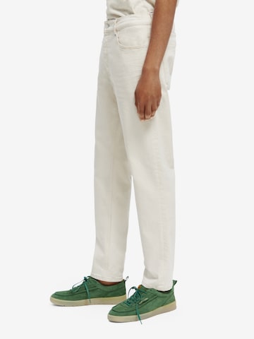 SCOTCH & SODA Tapered Jeans 'The Drop regular tapered jeans — Forget' in White