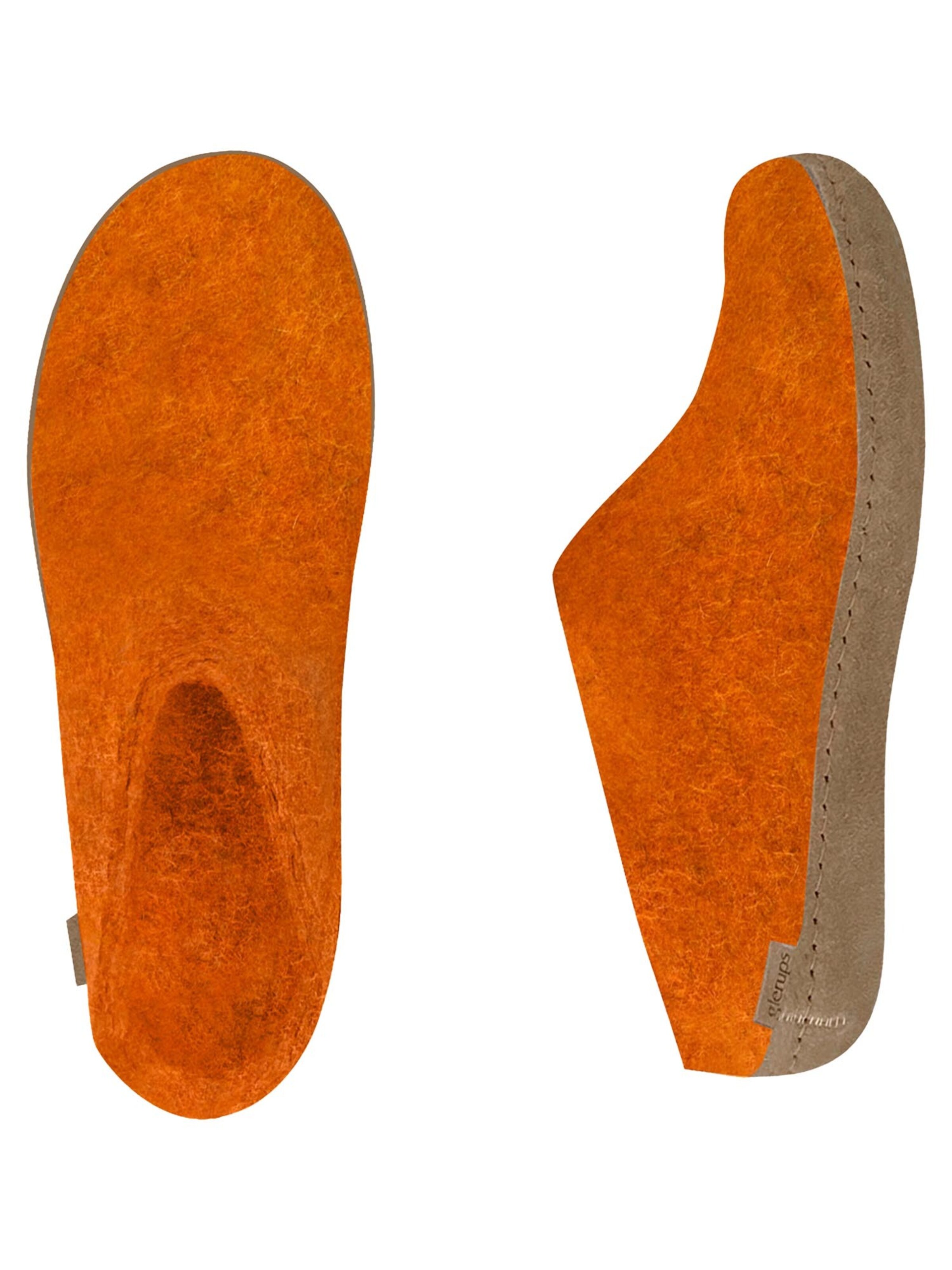 Glerups Slippers 'Classic' in Orange