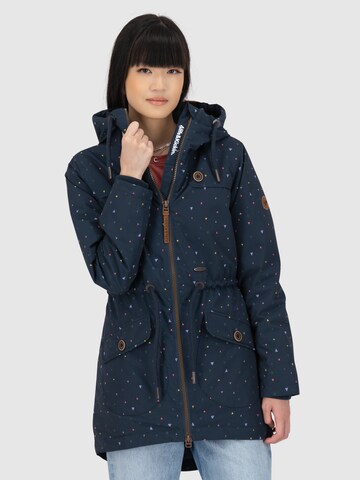 Parka d’hiver 'CharlotteAK' Alife and Kickin en bleu : devant