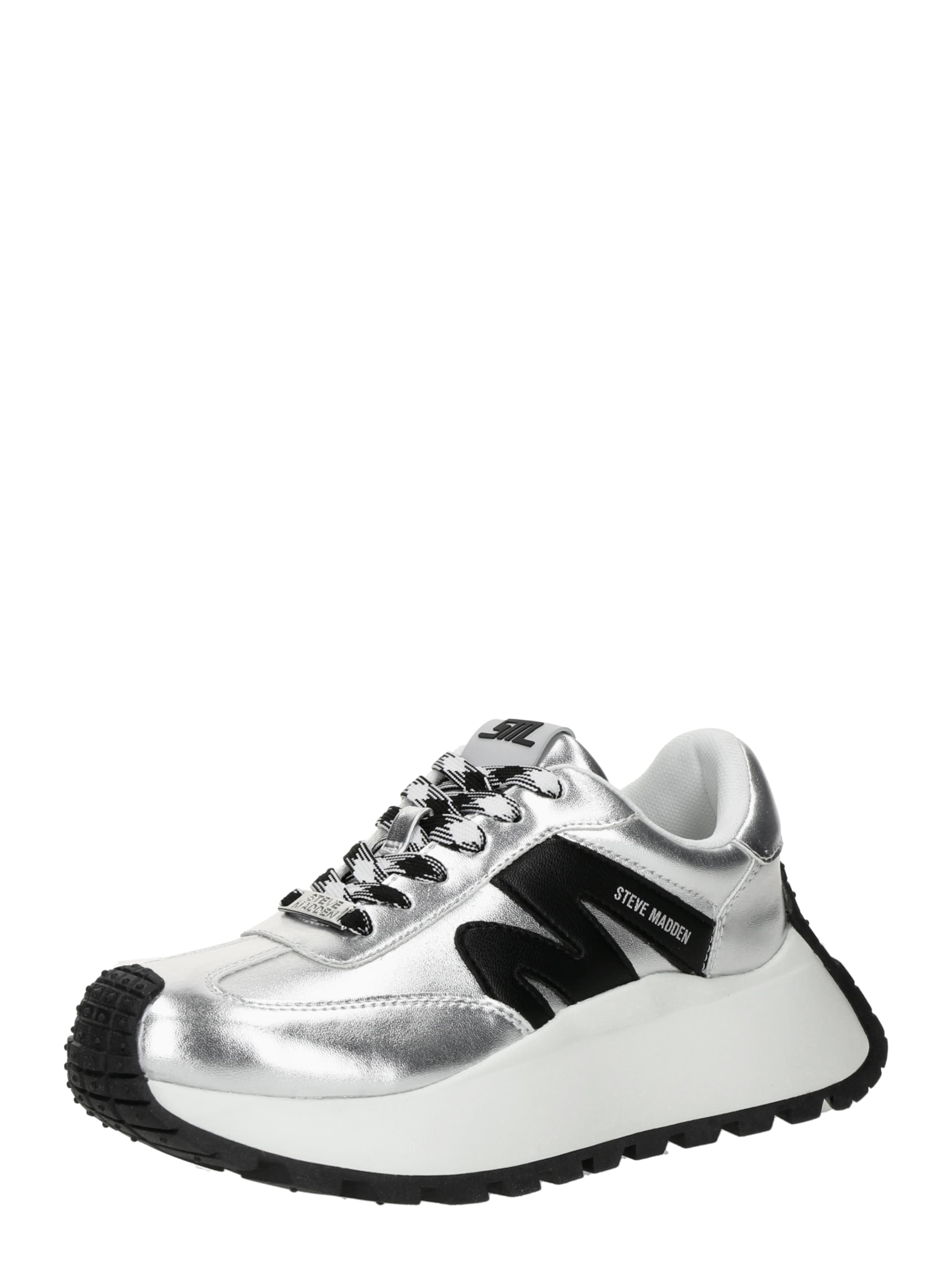 sudrabs STEVE MADDEN Zemie brīvā laika apavi 'Supercampo': no priekšpuses