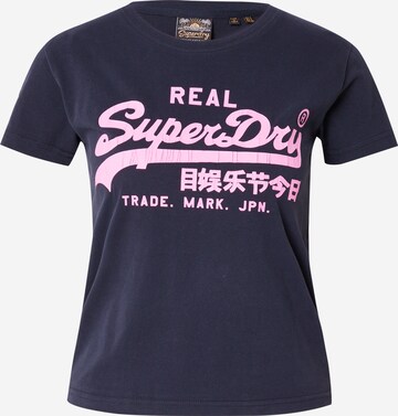 Superdry T-Shirt in Blau: predná strana