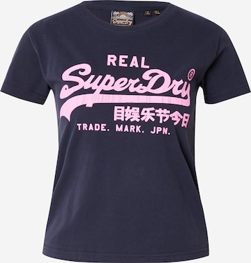 Superdry T-shirt i blå: framsida