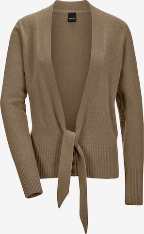 Cardigan MADELEINE en marron : devant