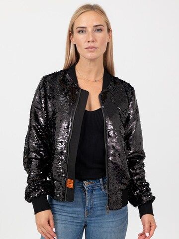 Bombers - Chaqueta de entretiempo 'GLITTER WOMEN' en negro: frente
