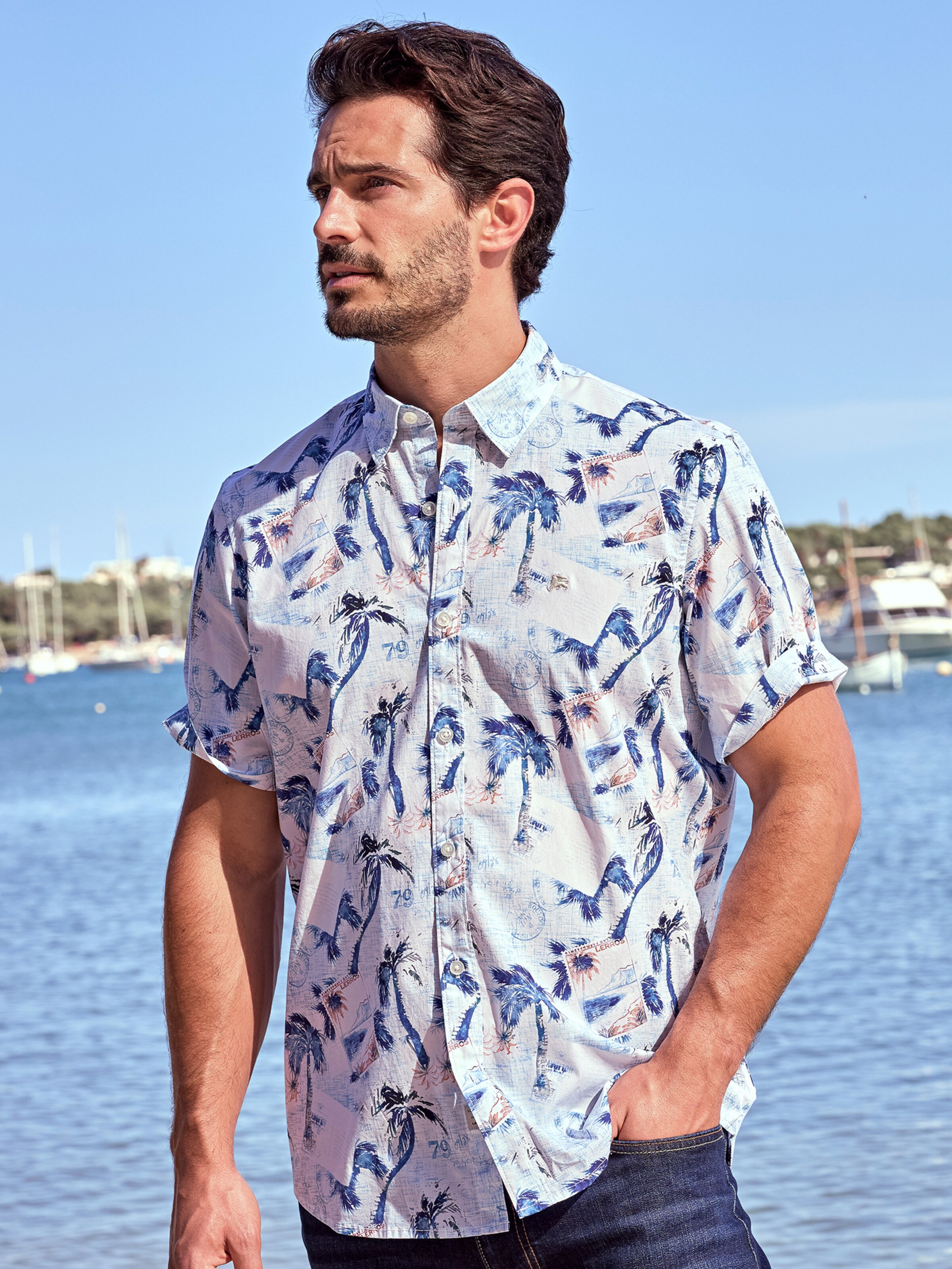 Coupe regular Chemise LERROS en blanc : devant