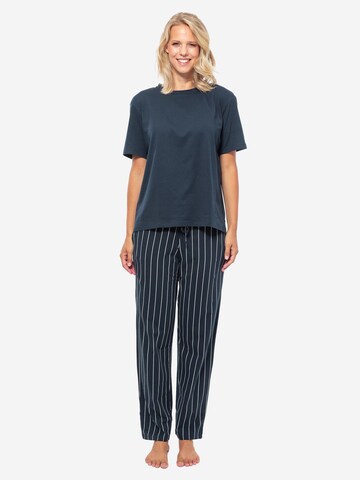 SCHIESSER Pajama 'Cotton' in Blue