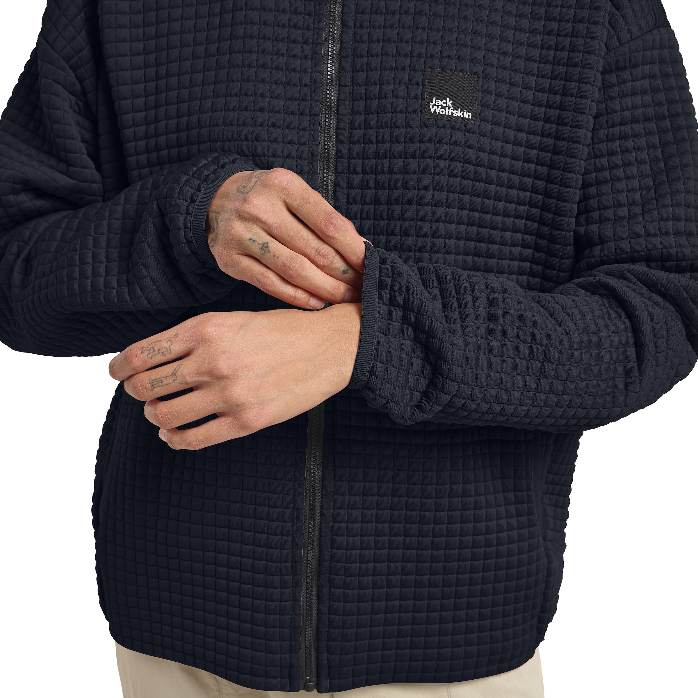 JACK WOLFSKIN Fleece jacket in Blue