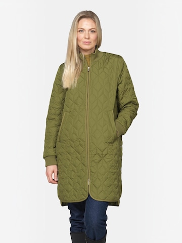 Veste mi-saison ILSE JACOBSEN en vert : devant