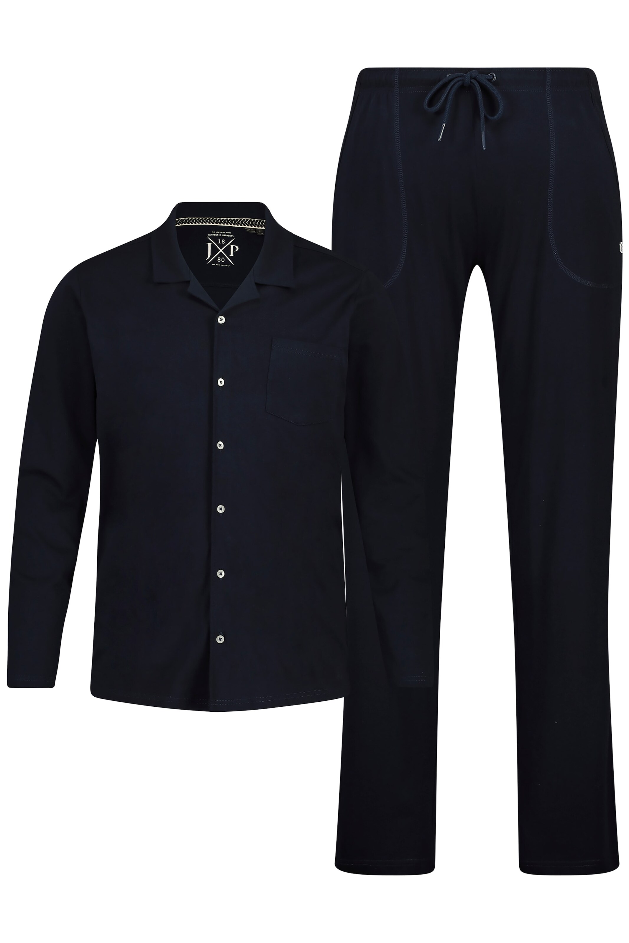 JP1880 Pyjama lang in Blau: Vorderseite