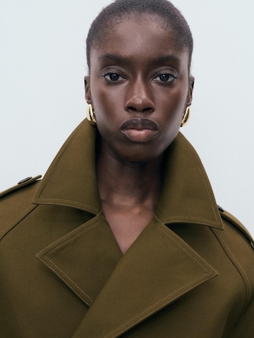 MANGO Between-seasons coat 'HABANA' in Green