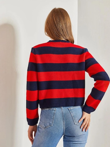 Bianco Lucci Gebreid vest in Rood