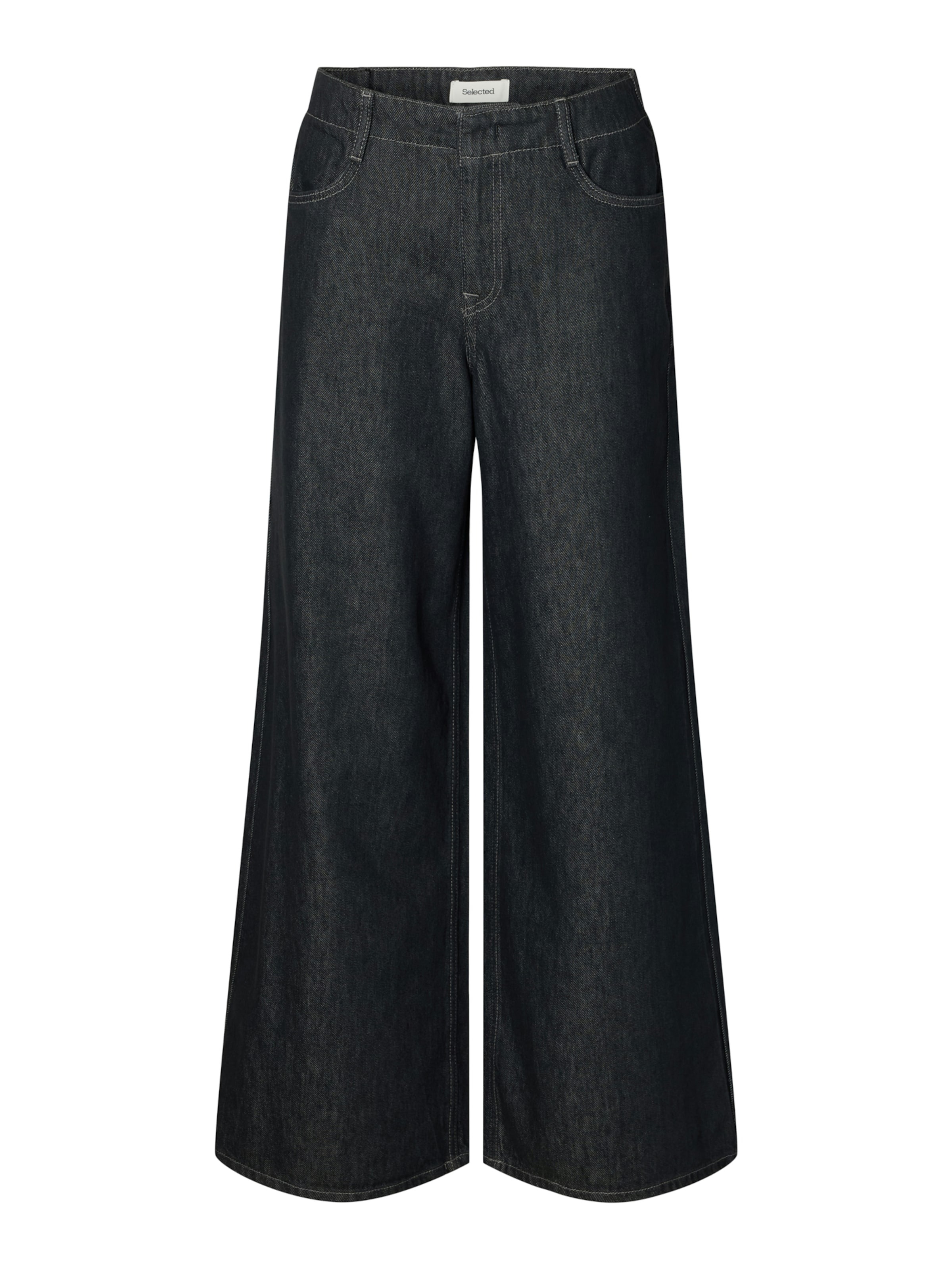 SELECTED - Pierna ancha Vaquero 'SLWExtra' en gris: frente