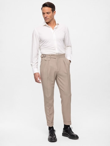 Antioch Tapered Trousers in Beige