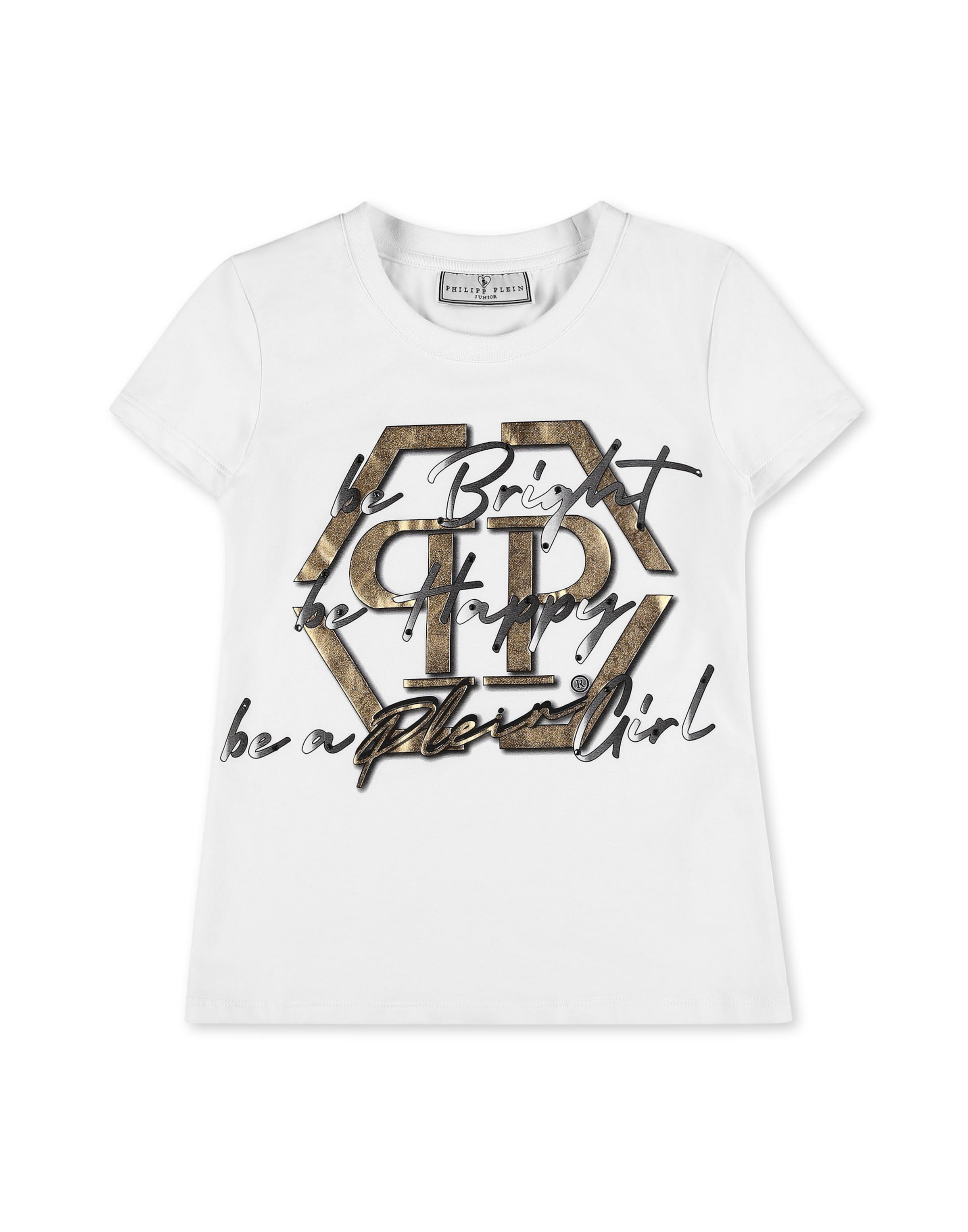 T-Shirt Philipp Plein en blanc : devant