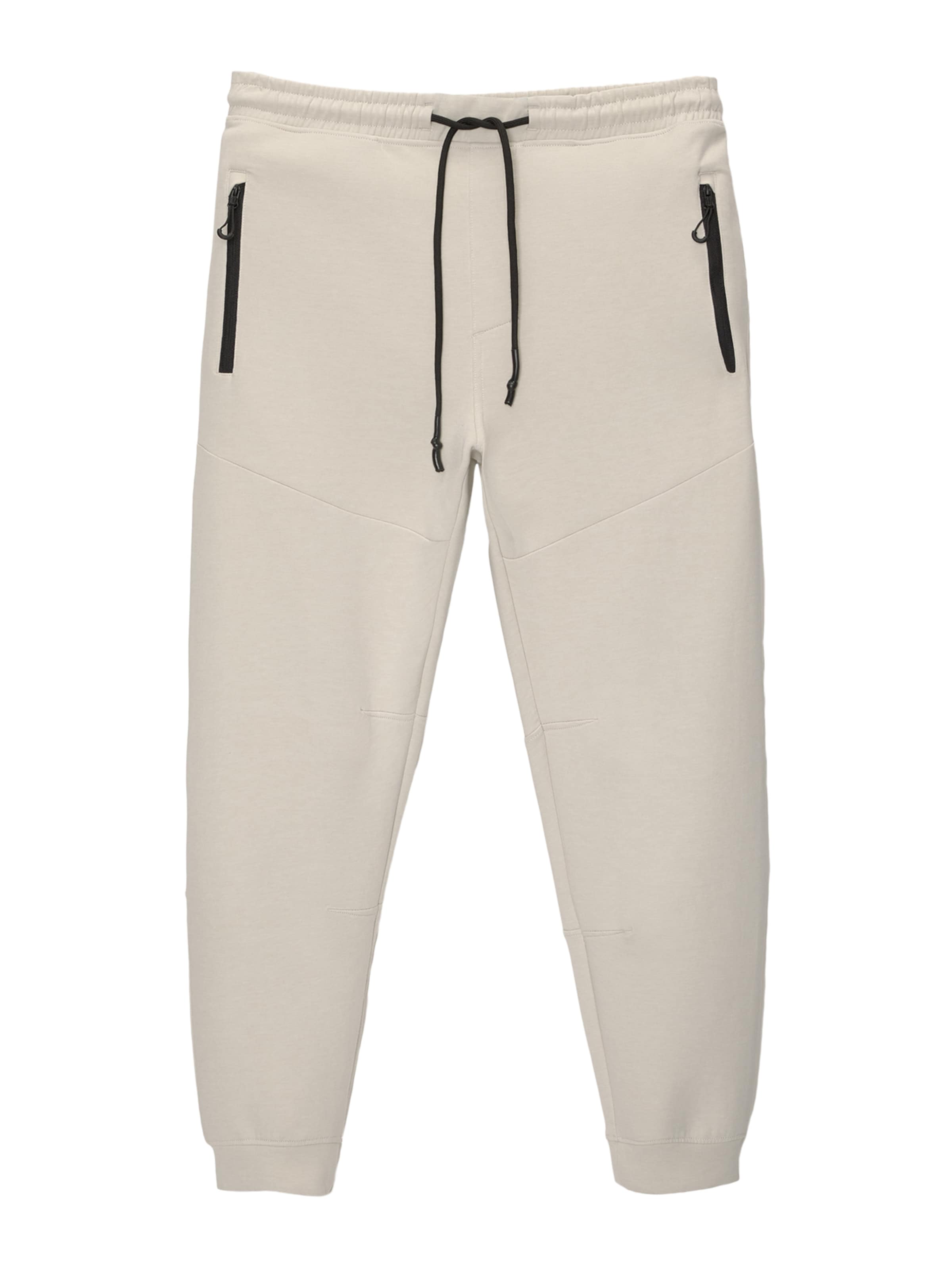 Pull&amp;Bear Tapered Broek in Beige: voorkant