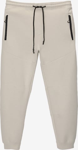 Pull&Bear Tapered Broek in Beige: voorkant