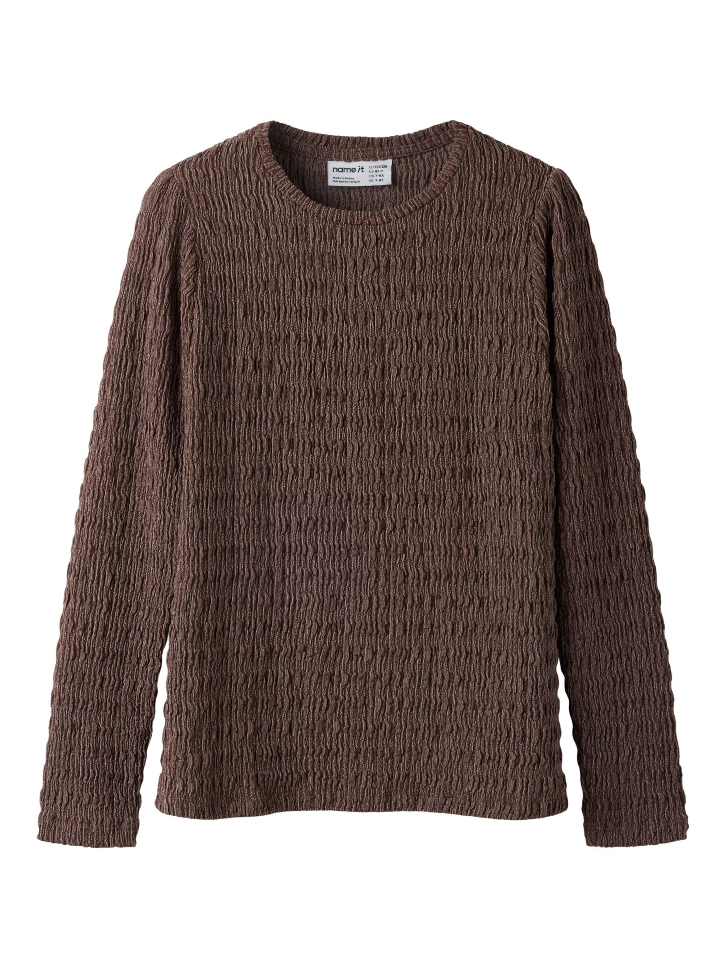 T-Shirt NAME IT en marron : devant