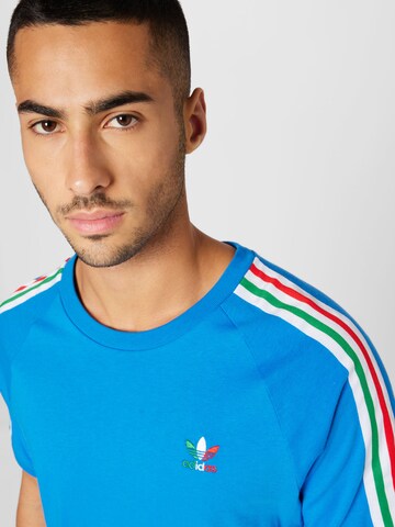 ADIDAS ORIGINALS T-Shirt '3-Stripes' in Blau