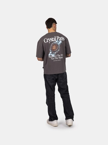 Crystal Paris Shirt 'Time'‌‌‌‌‌‌ in Grau