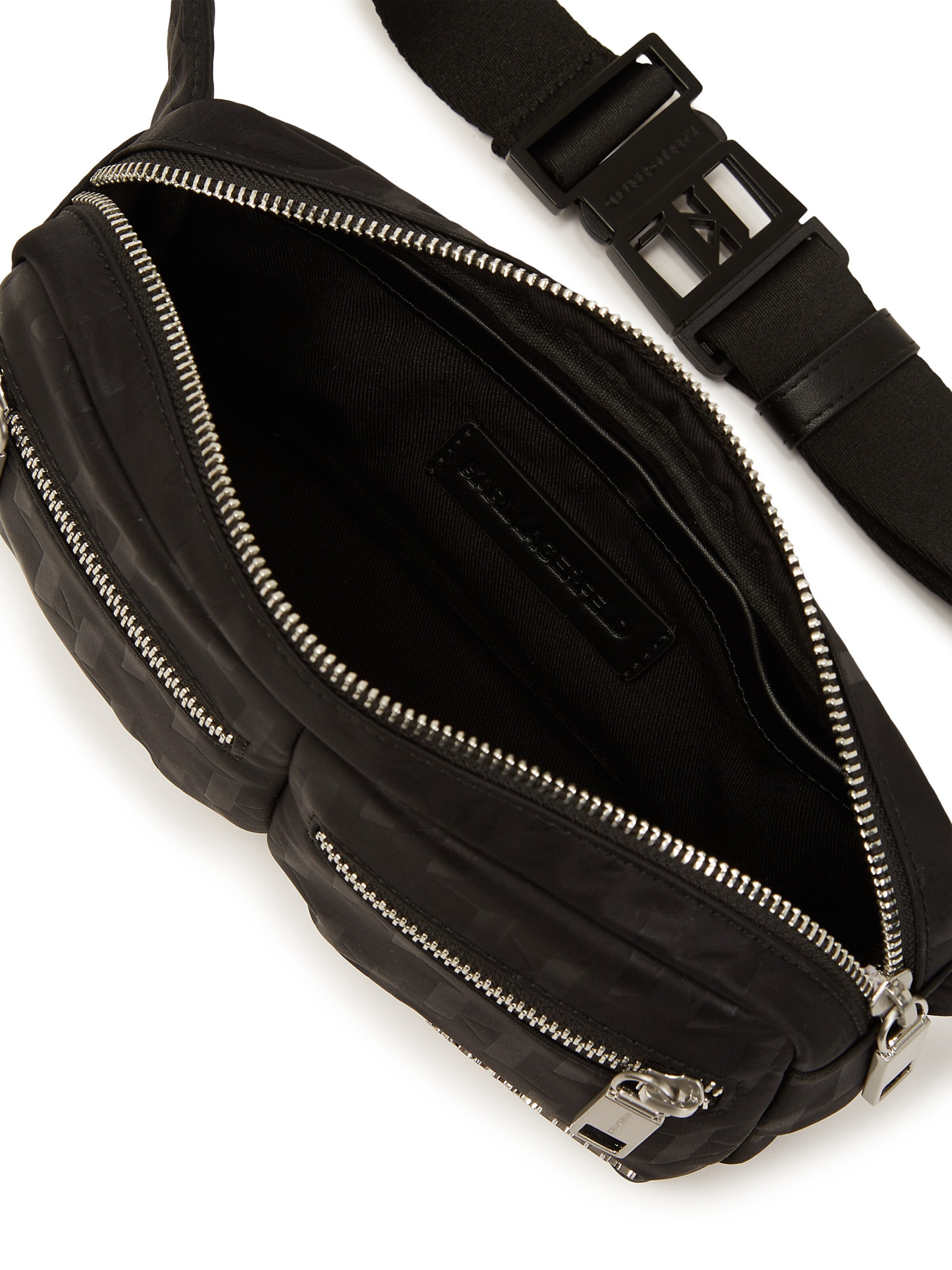 Karl Lagerfeld Torbica za okrog pasu | črna barva