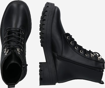 NEW LOOK Lace-up bootie in Black