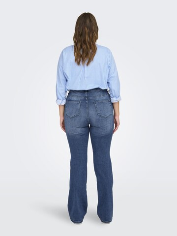 ONLY Carmakoma Flared Jeans in Blauw
