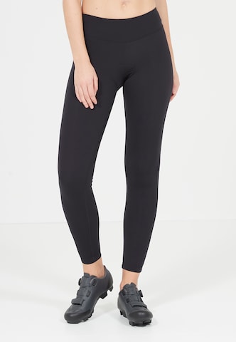 ENDURANCE Skinny Workout Pants 'Hulda Bike' in Black: front