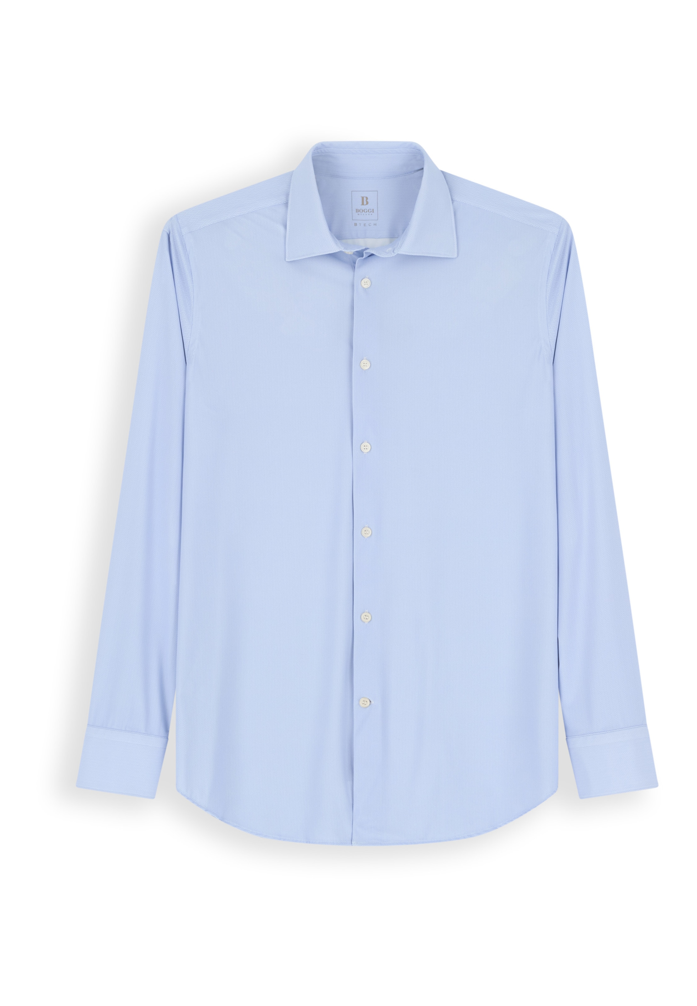 Coupe slim Chemise Boggi Milano en bleu : devant