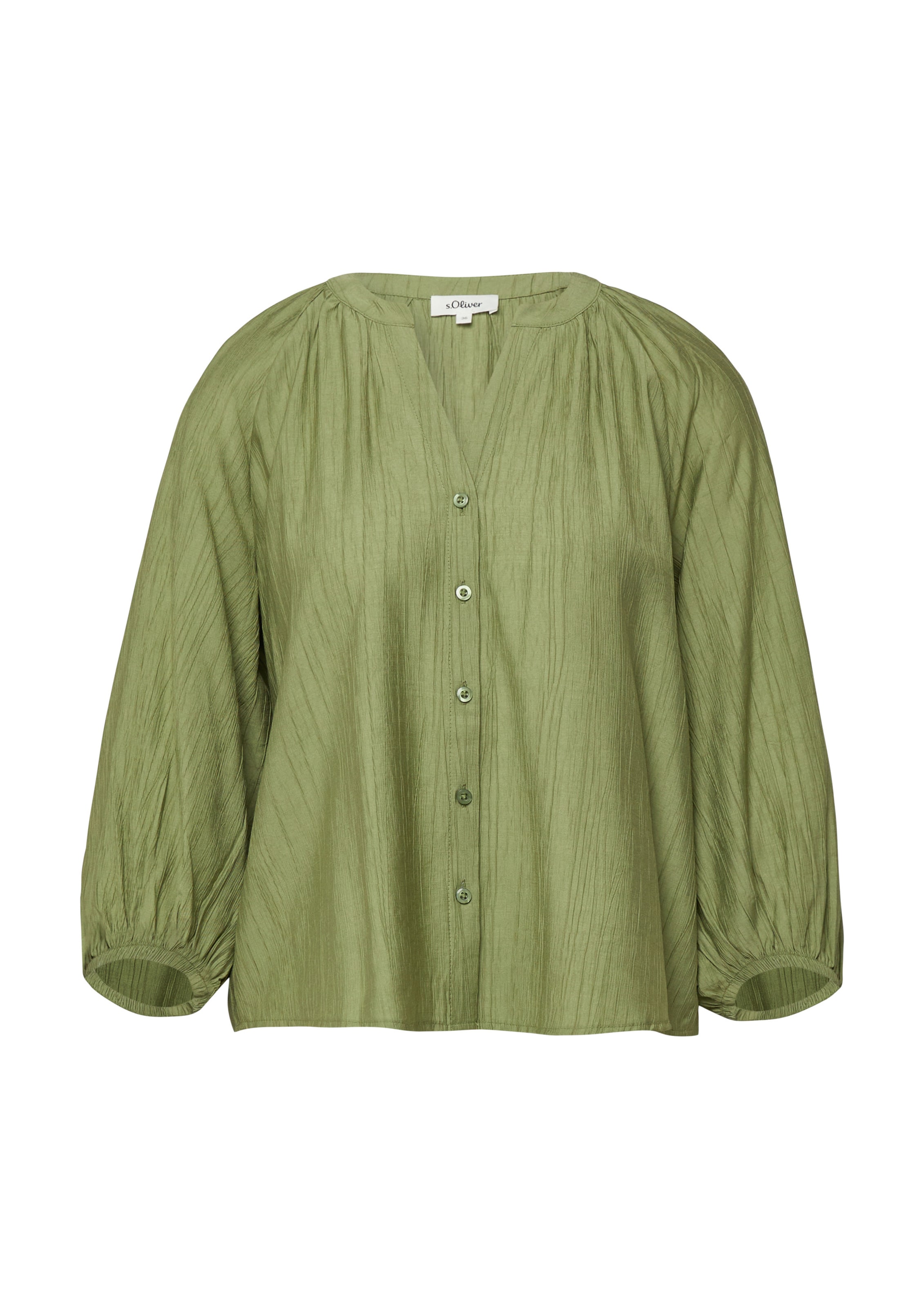 s.Oliver Blouse in Groen: voorkant