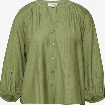 s.Oliver Blouse in Groen: voorkant
