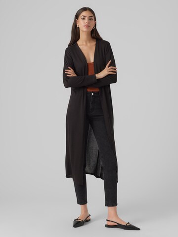 Manteau en tricot 'BRIANNA' VERO MODA en noir : devant