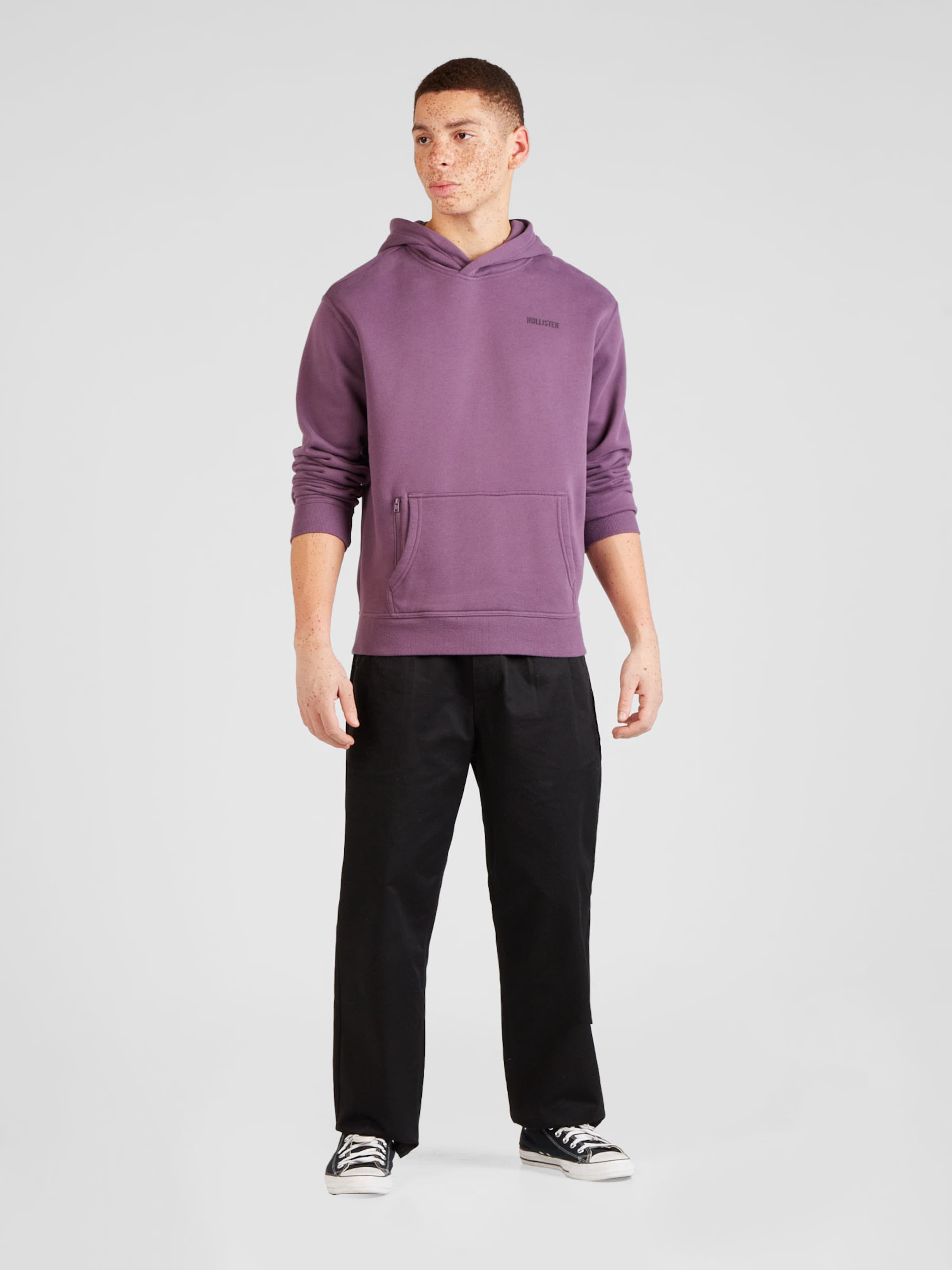 HOLLISTER Sweatshirt in Mottled Purple ABOUT YOU