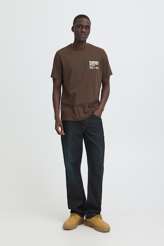 BLEND T-Shirt 'BHKENZO' in Braun