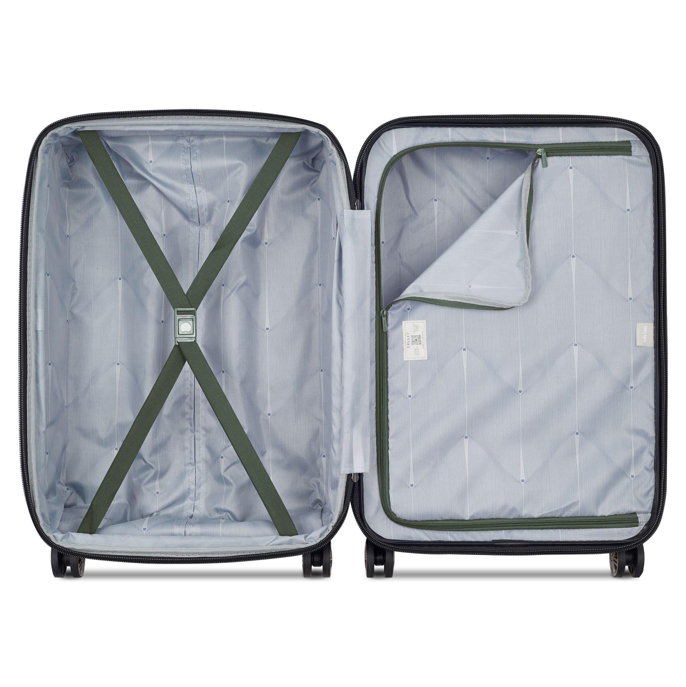 Delsey Paris Trolley 'Meteor' in Groen