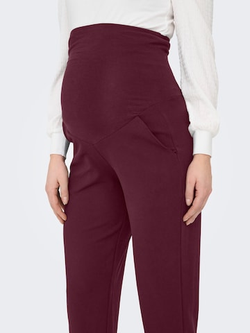 Wide leg Pantaloni di Only Maternity in rosso