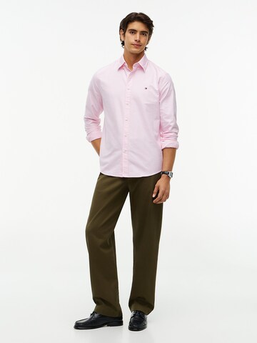 TOMMY HILFIGER Regular Fit Hemd in Pink