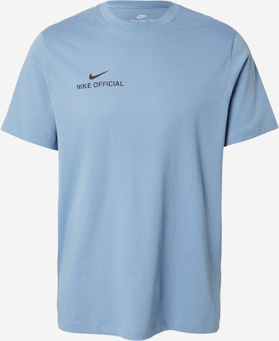 Marškinėliai 'OFFICIAL' iš Nike Sportswear, spalva – pastelinė mėlyna / juoda, Prekių apžvalga