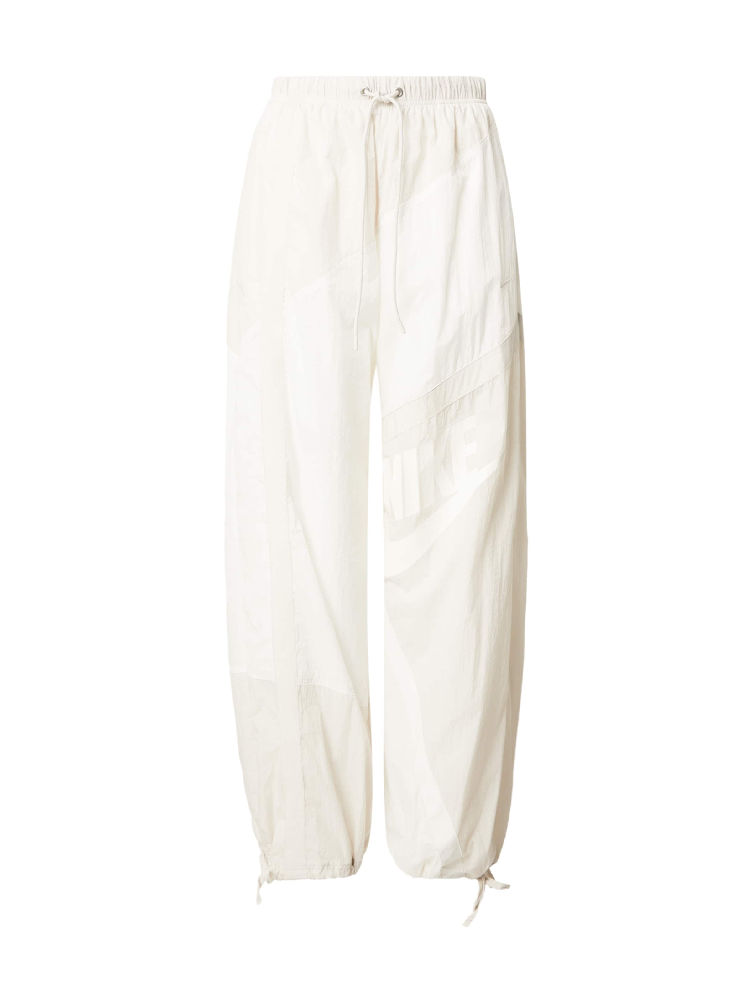 Baggy Pantaloni di Nike Sportswear in bianco: frontale